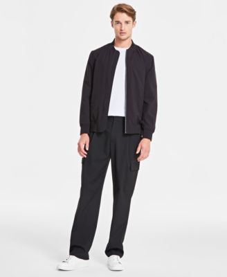 Men's Regular-Fit Water-Resistant Full-Zip Bomber Jacket, Created for Macy's 