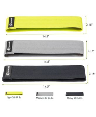 Fabric Loop Resistance Band Set of 3