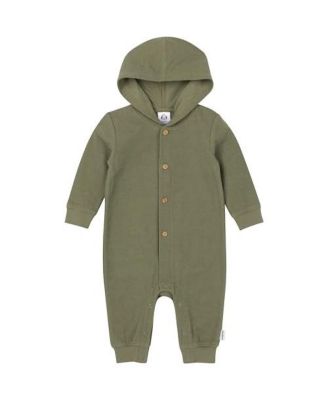 Baby Boys Hooded Long Sleeve Romper