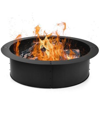 36 inch Round Steel Fire Pit Ring Line for Outdoor Backyard