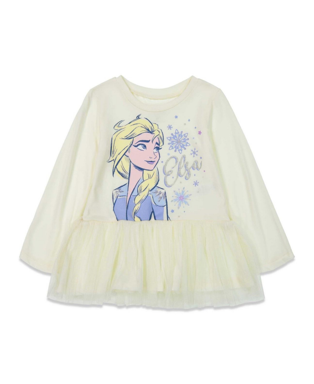 Disney Big Girls Frozen Elsa Anna Frozen T-Shirt and Leggings Outfit Set to