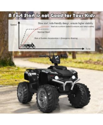 12V Kids Ride on ATV with LED Lights and Treaded Tires and LED lights