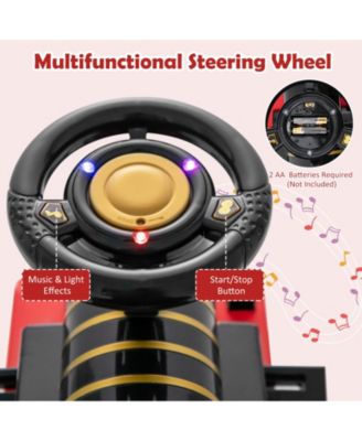 6V Electric Kids Ride On Train Motorized Train Toy w/ Track & 6 Wheels Green