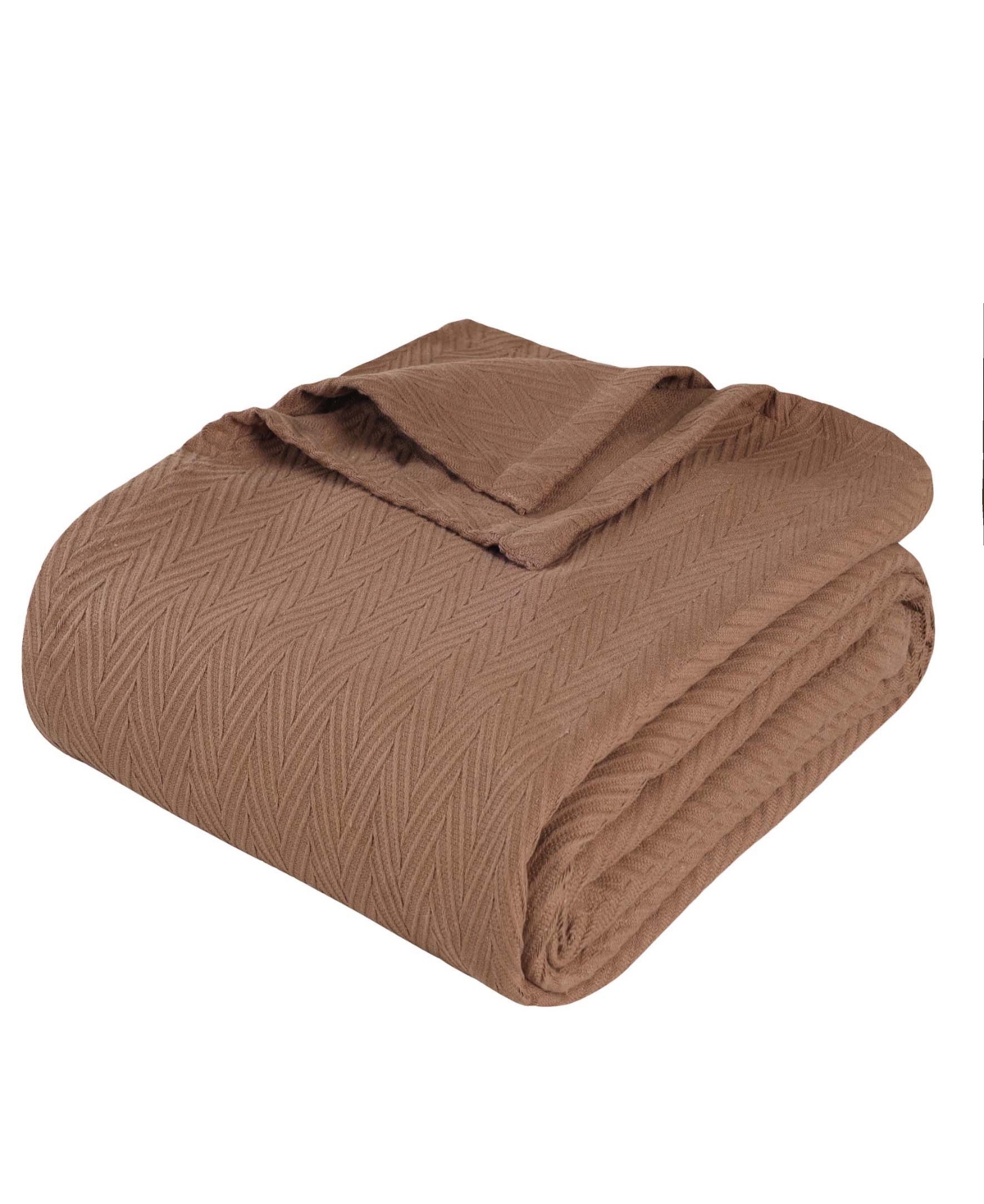Superior Chevron All-season Cotton Throw, 50" X 60" In Taupe