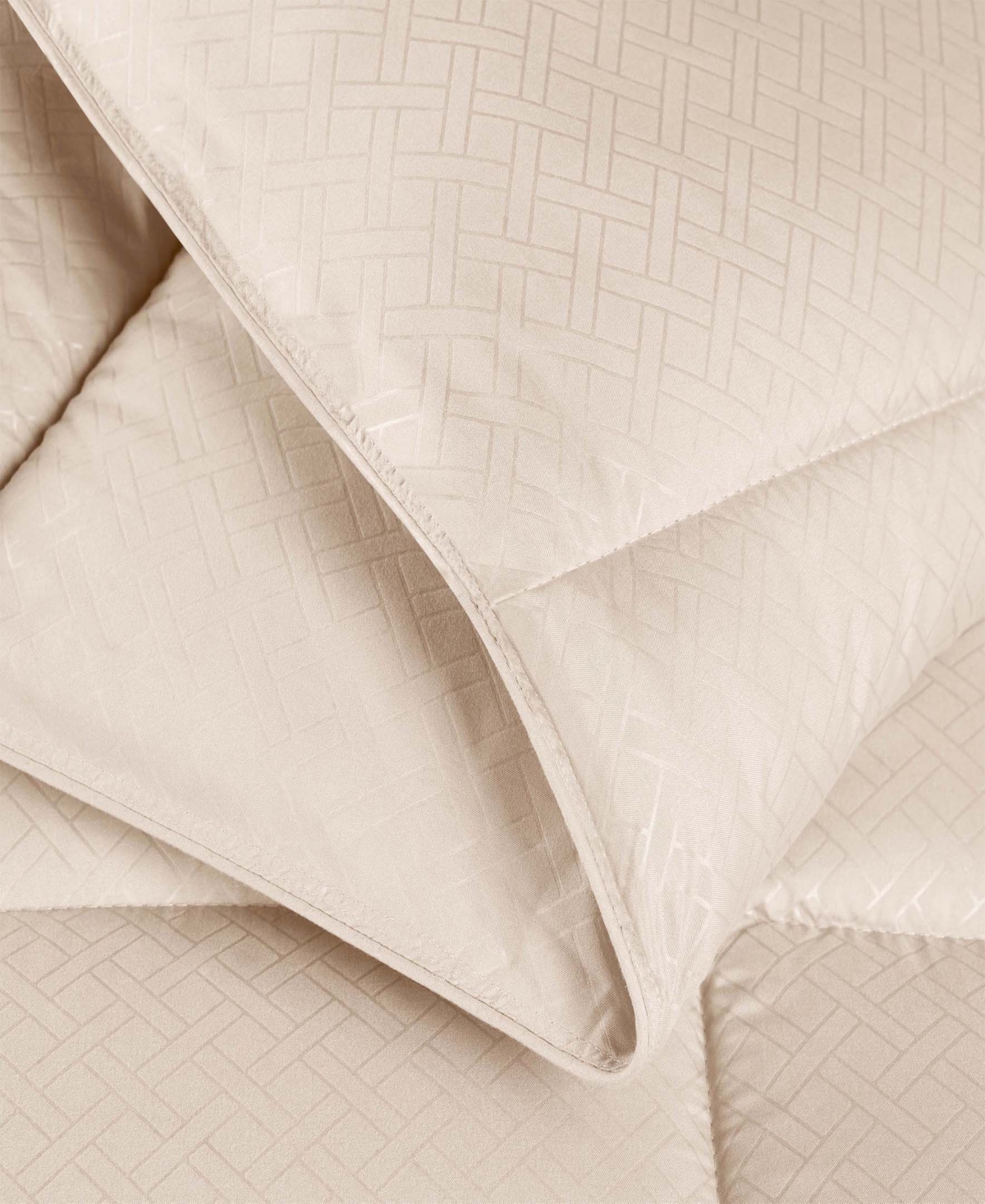 SUPERIOR MONOCHROME BASKETWEAVE PLUSH MICROFIBER DOWN ALTERNATIVE COMFORTER, FULL/QUEEN 