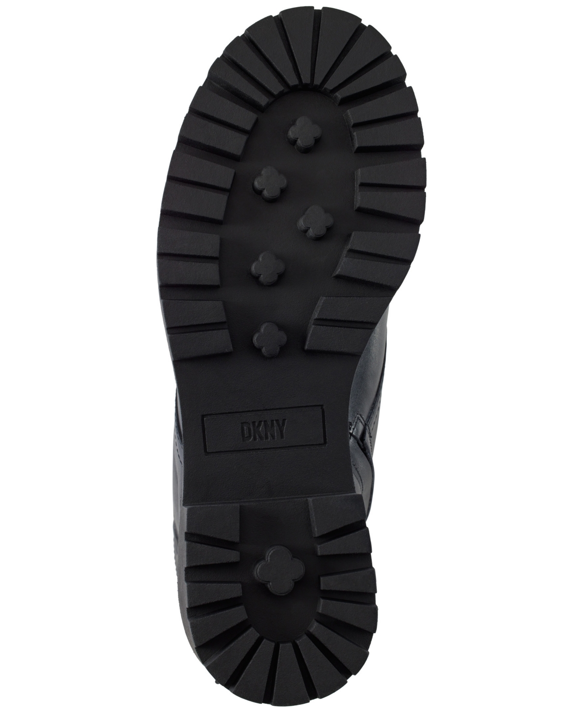 Dkny Rommily Womens Lace-up Faux Leather Combat & Lace-up Boots In Black