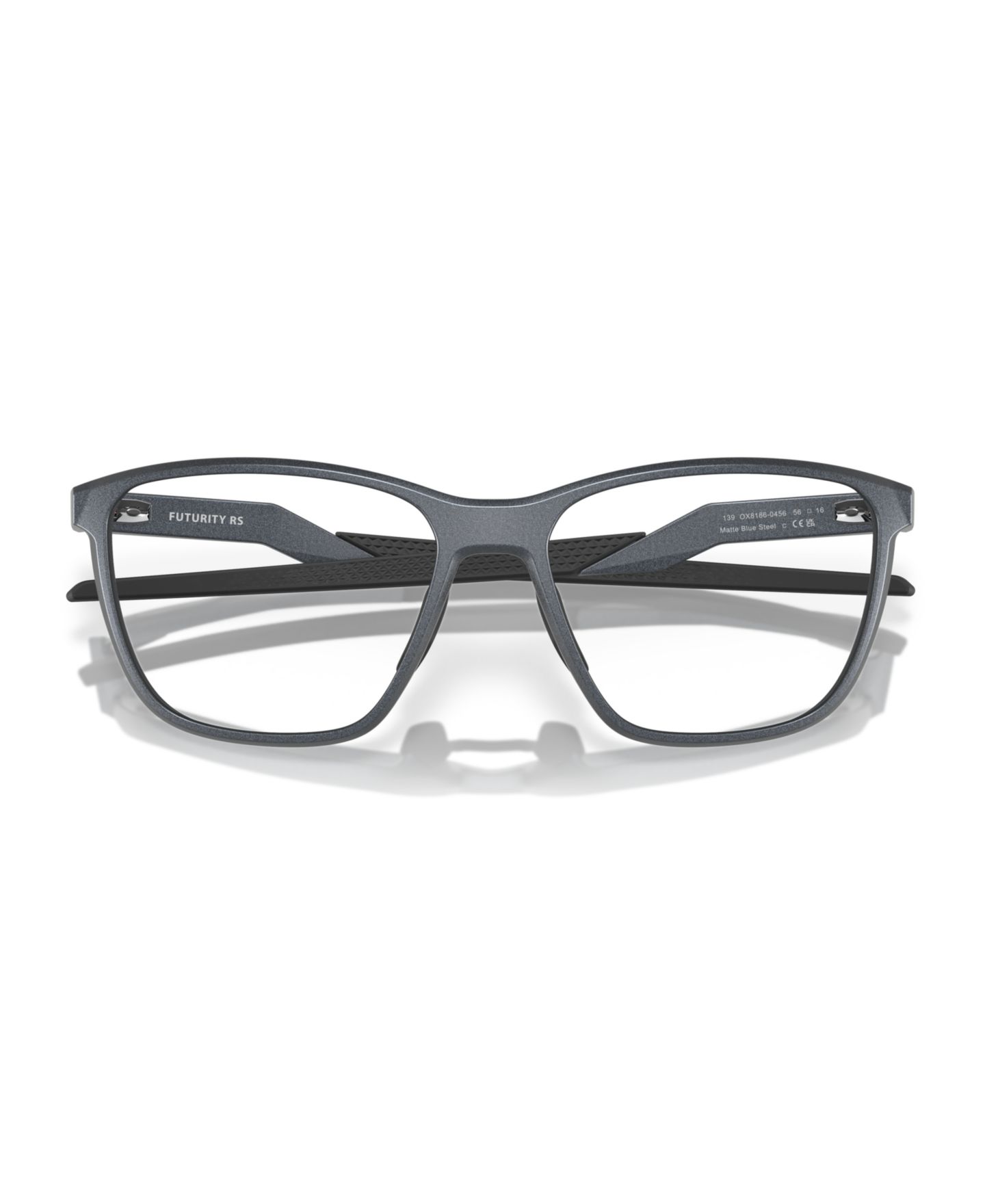 Мужские очки Celine Oakley Man Square Plastic OX8186 Futurity RS Eyeglasses, цвет: Матовый синий стальной — фото 5