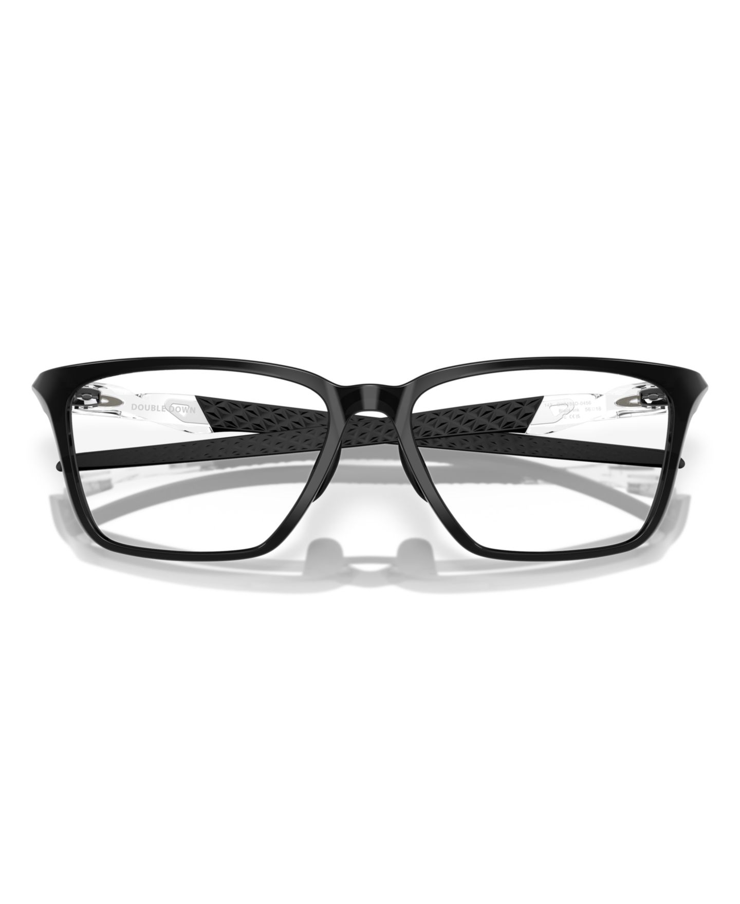 Мужские очки Oakley Man Square Plastic OX8188D Double Down Eyeglasses, цвет: Чёрный чернильный — фото 5