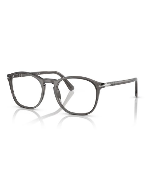 Мужские очки Persol Man Square Plastic PO3007VM Eyeglasses, цвет: Прозрачный серый