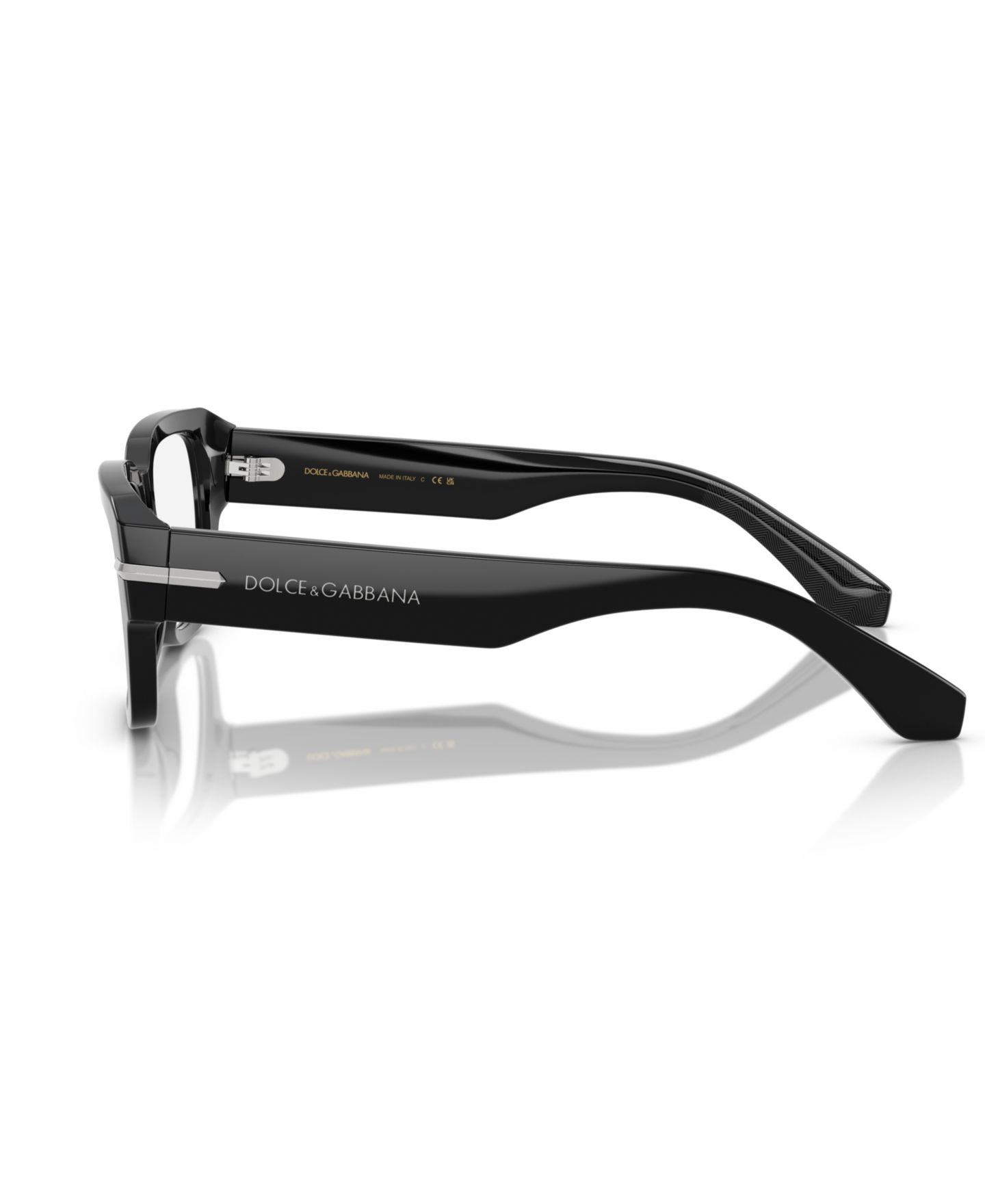Мужские очки Dolce&Gabbana Man Square Plastic DG3408 Eyeglasses, цвет: Чёрный — фото 3