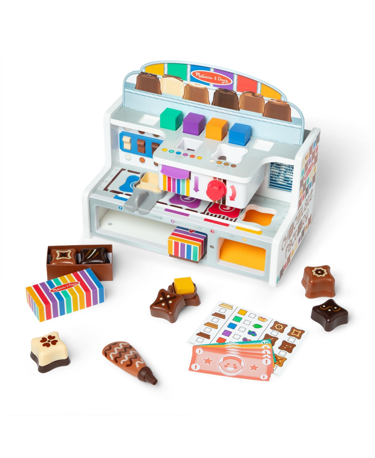 MELISSA & DOUG CHOCOLATE FACTORY PLAY SET 