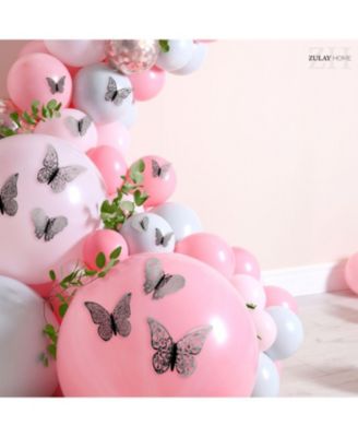 Home 12 pieces (2.95”), 12 pieces (3.35”), 24 pieces (2.95”) 3D Removable DIY Butterfly Wall Decor with 3 Wing Designs (48pcs)