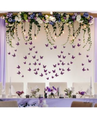 Home 12 pieces (2.95”), 12 pieces (3.35”), 24 pieces (2.95”) 3D Removable DIY Butterfly Wall Decor with 3 Wing Designs (48pcs)