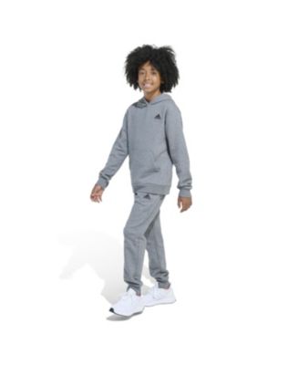 Big Boys Minimal Logo Fleece Pullover, 2-Piece Set