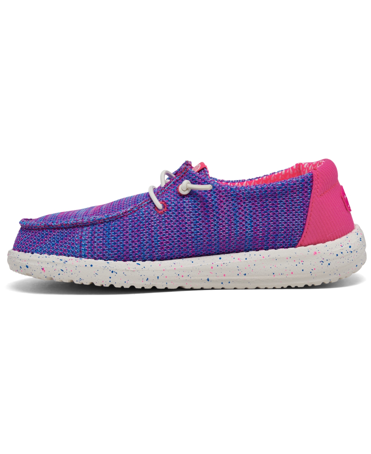 Hey Dude Little Girls Wendy Stretch Mesh Casual Moccasin Sneakers from Finish Line -Pink