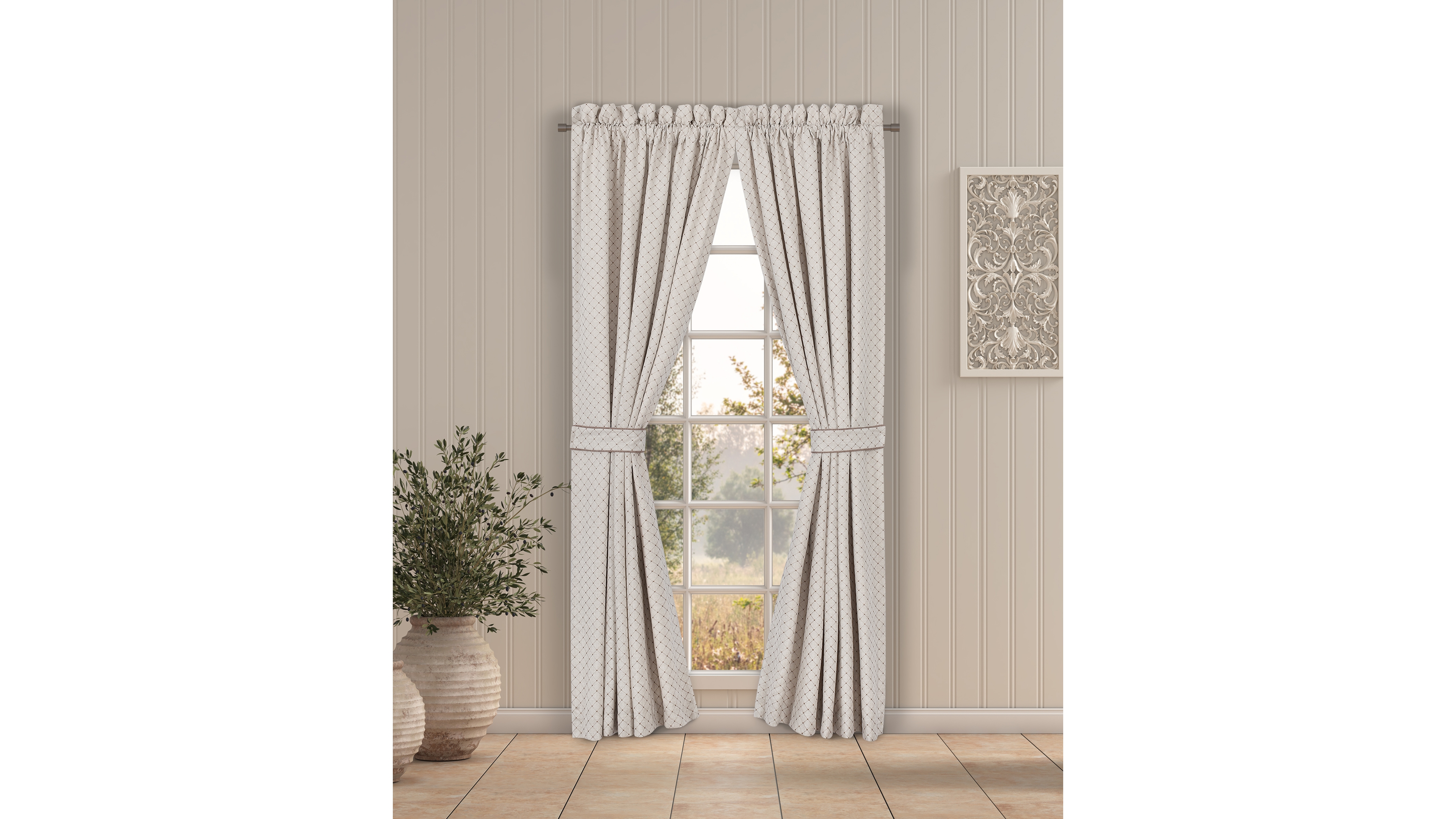J Queen New York Santa Rosa Window Panel Pair, 50" x 95"