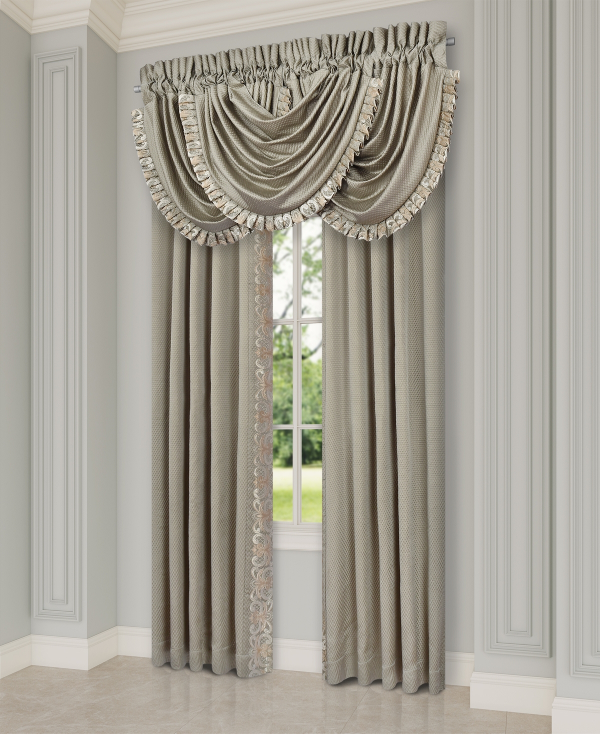 J Queen New York Piazza Window Panel Pair,