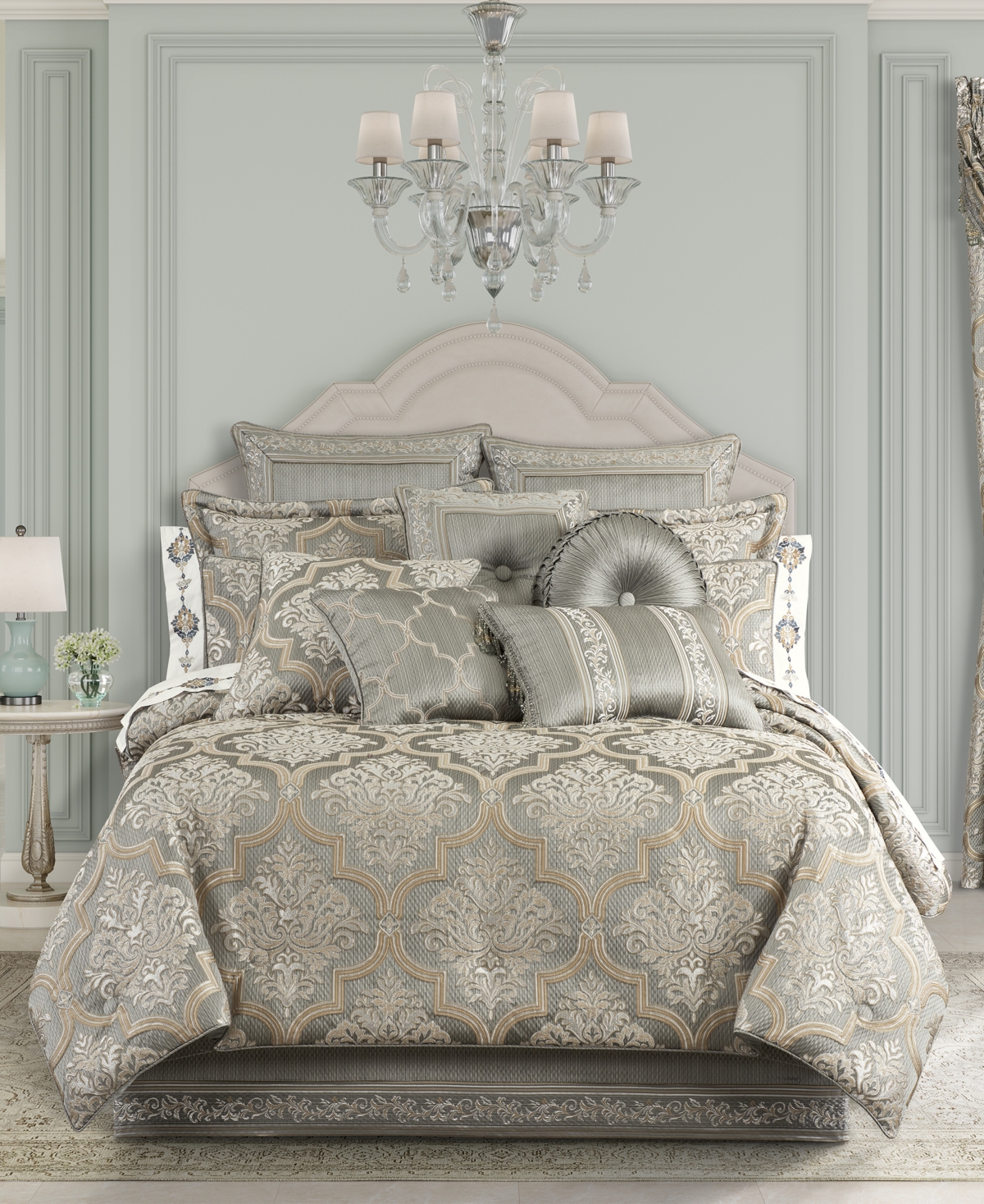 J Queen New York Martina 4-pc. Comforter Set, King In Sage