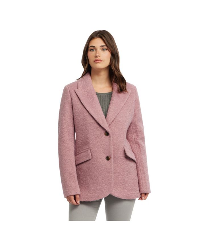 Women s Wave Boucle Tailored Coat