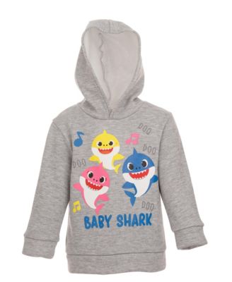 Baby Boys Shark Fleece Pullover Hoodie and Pants Outfit Set to