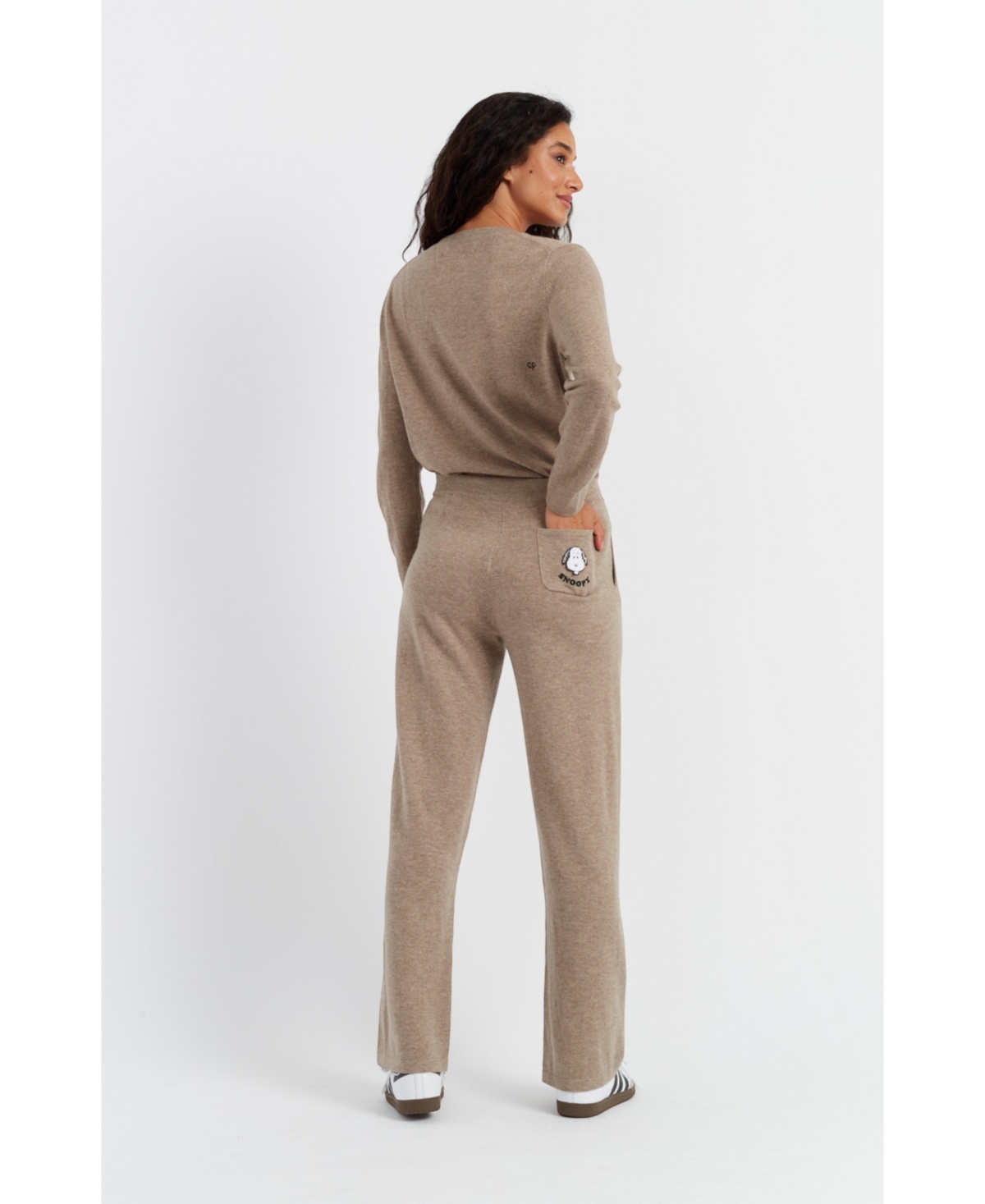 Chinti and Parker Women's Chinti & Parker Wide Leg Snoopy Track Pants