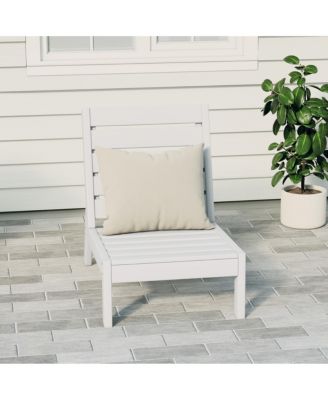 Outdoor HDPE Deep Seating Modular Armless Patio Chair