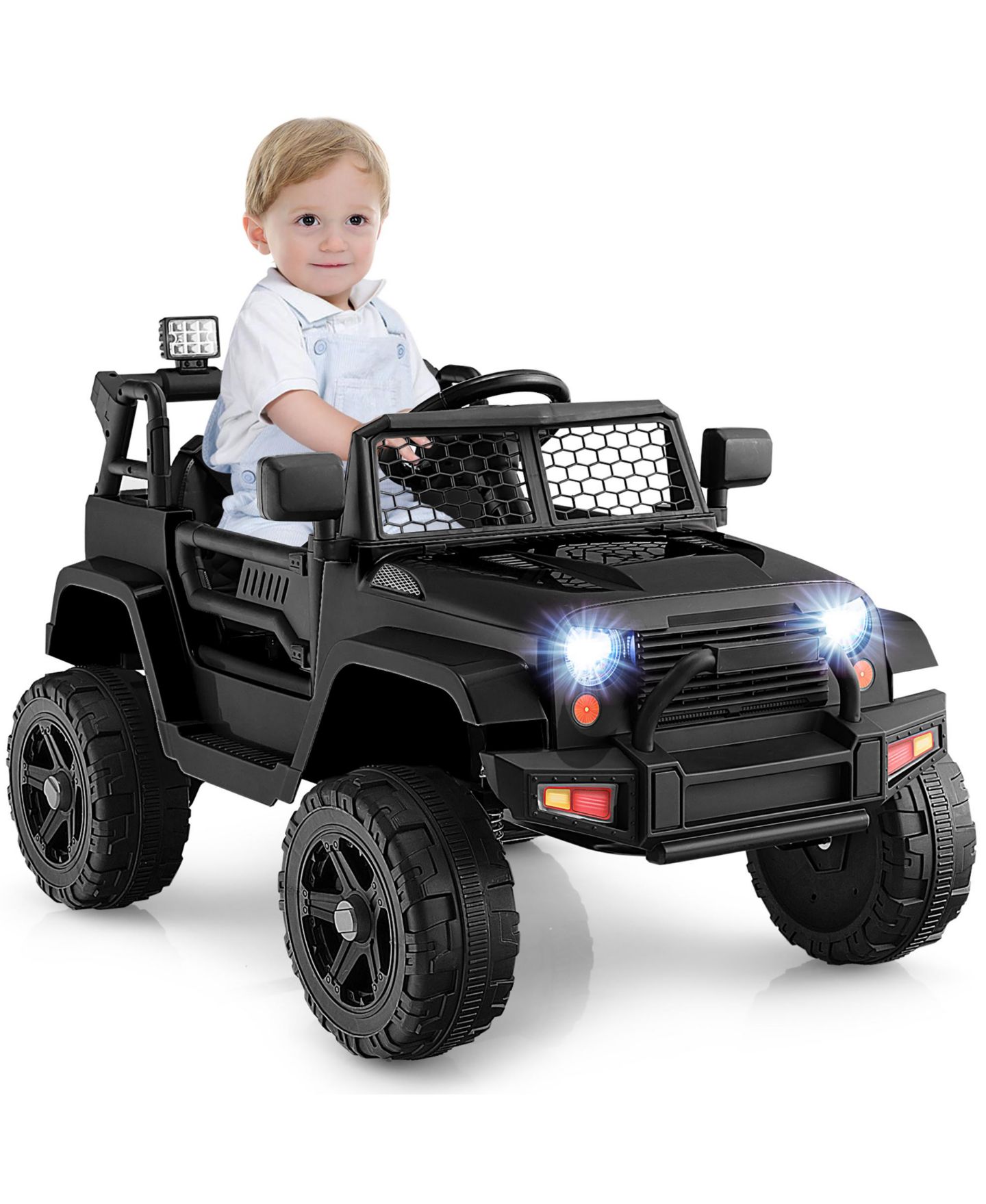 Детская игрушка Gymax 12V Kids Ride On Truck with Electric Remote Control, 39"L x 26"W x 26"H, 66 lbs. Capacity, Ages 3-7, цвет: Чёрный, вариант 1 — фото 8