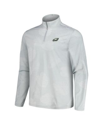 Men's Gray Philadelphia Eagles Delray Frond IslandZone Half-Zip Sweatshirt