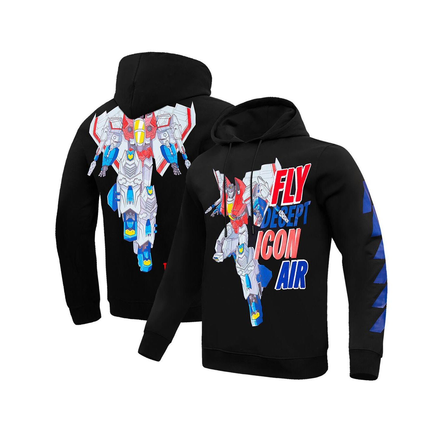 Men's and Women's Black Transformers Decepticon Air Pullover Hoodie