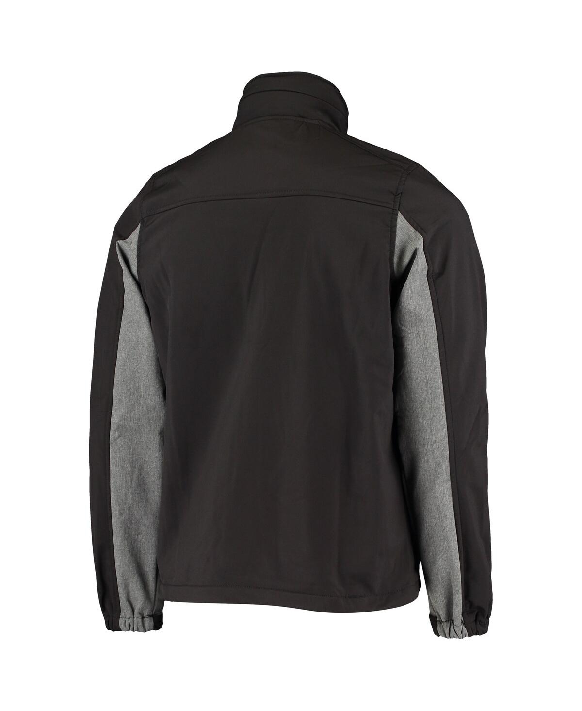 DUNBROOKE MEN'S BLACK TAMPA BAY BUCCANEERS CIRCLE ZEPHYR SOFTSHELL FULL-ZIP JACKET 