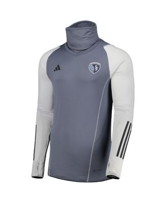 Men's Gray Sporting Kansas City Warm Raglan COLD.RDY Top