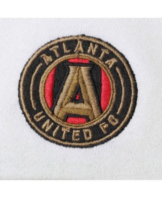 Women's White Atlanta United FC Fleece Colorblock Full-Zip Hoodie Jacket