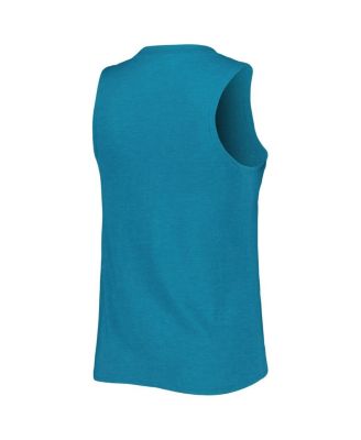 Women's Teal/Black San Jose Sharks Meter Muscle Tank Top Pants Sleep Set