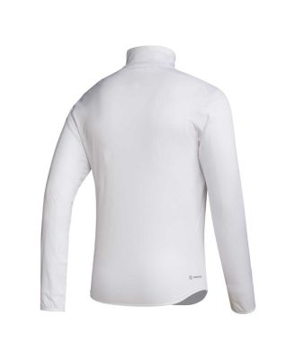 Men's White Mississippi State Bulldogs 2023 Sideline AEROREADY Half-Zip Top