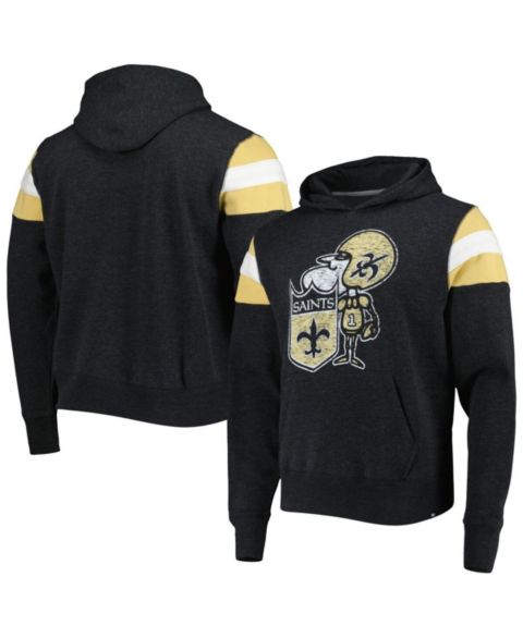 Мужское худи '47 Brand Black New Orleans Saints Legacy Premier Nico Pullover
