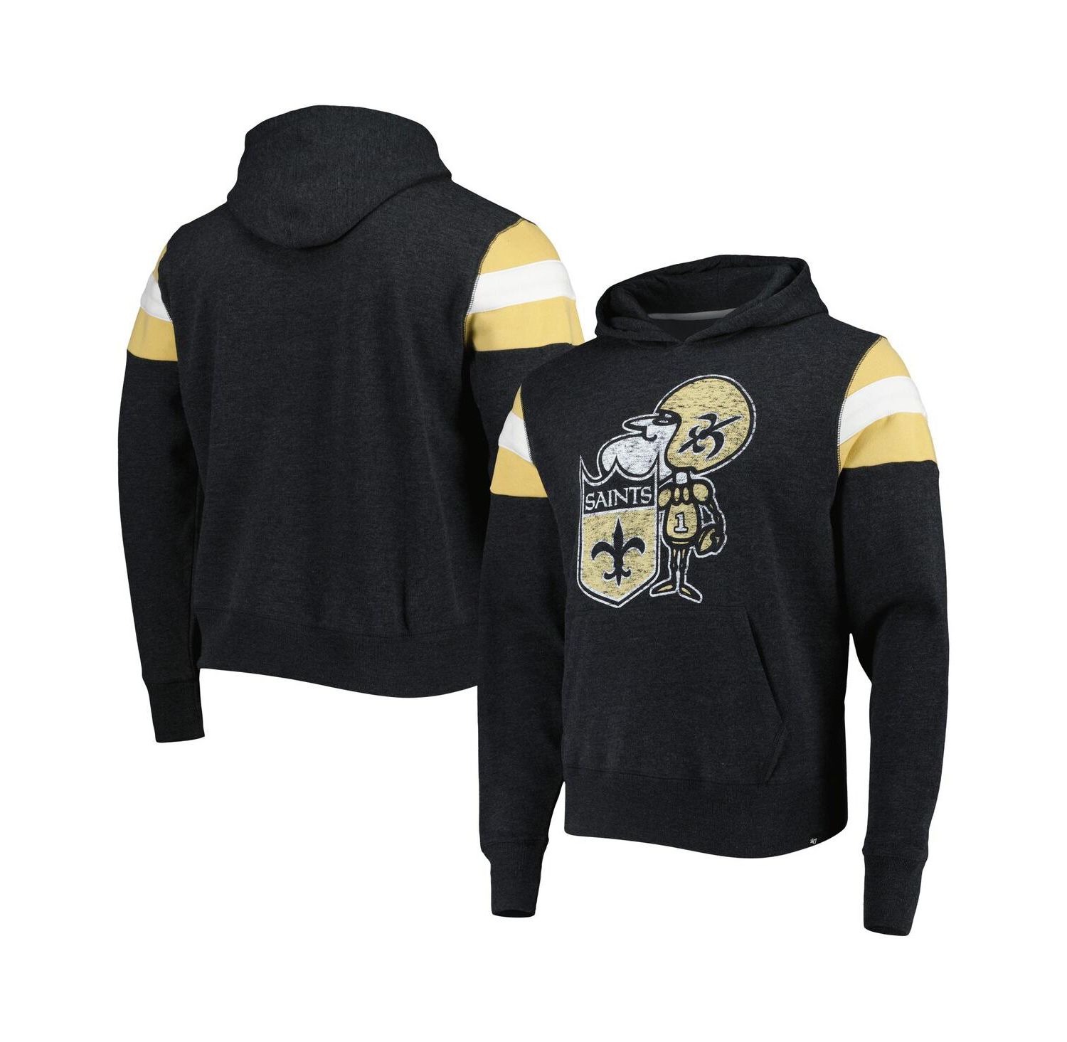 Men's Black New Orleans Saints Legacy Premier Nico Pullover Hoodie
