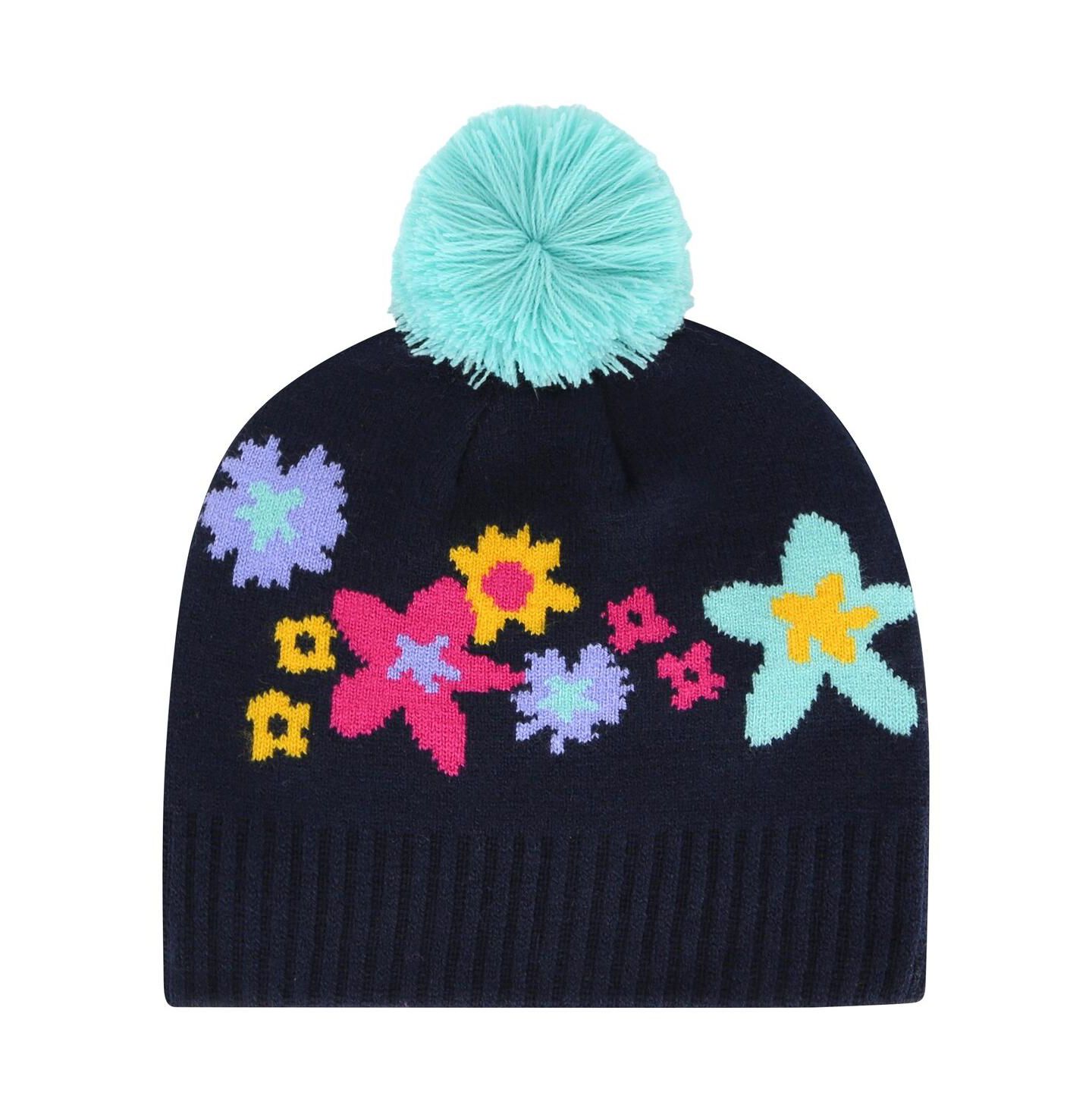 Шапка '47 Brand Navy Oakland Athletics Buttercup Knit Beanie with Pom для девочек — фото 2