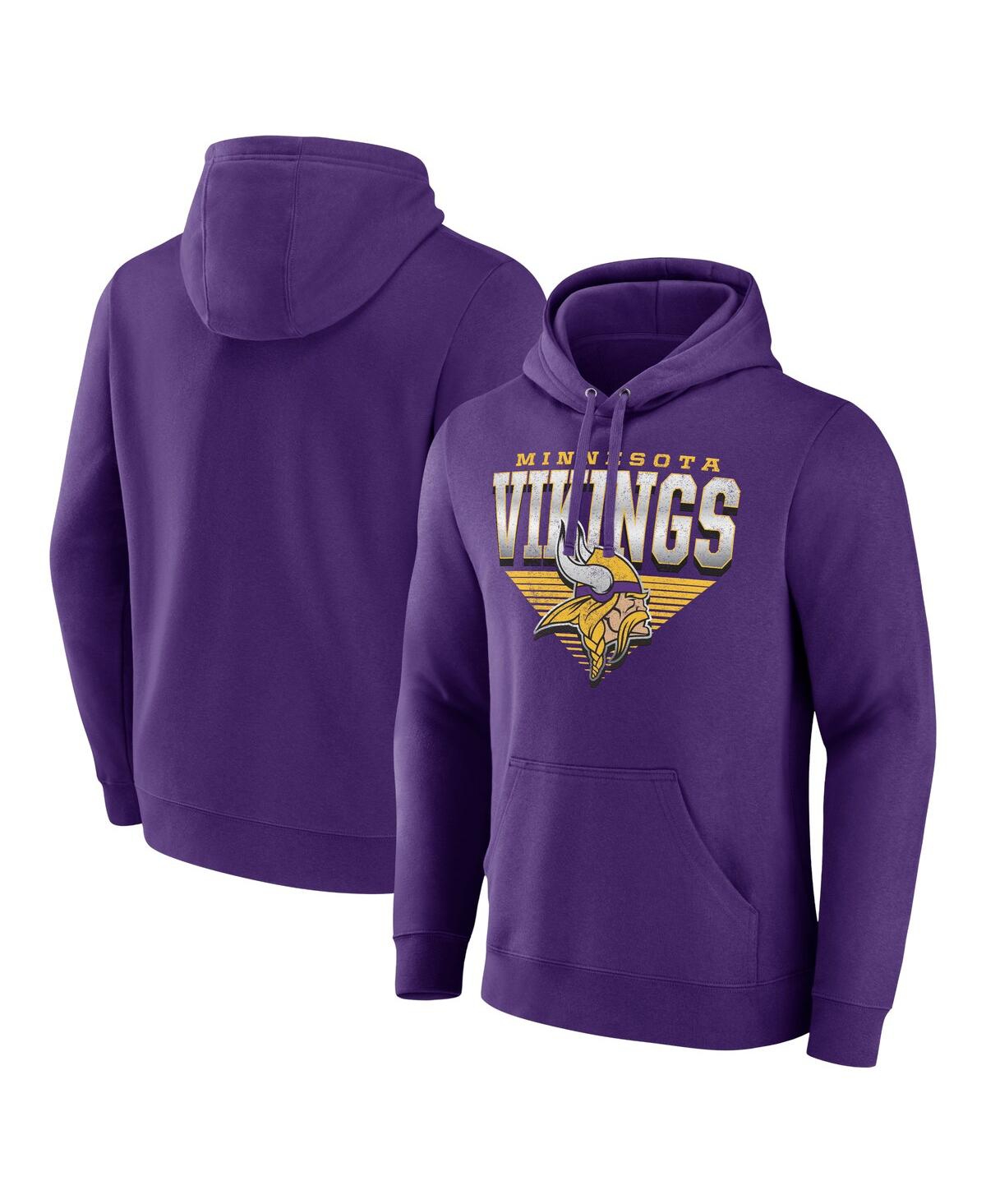 Fanatics Men's Purple Minnesota Vikings Geometric Chrome Pullover Hoodie - Purple