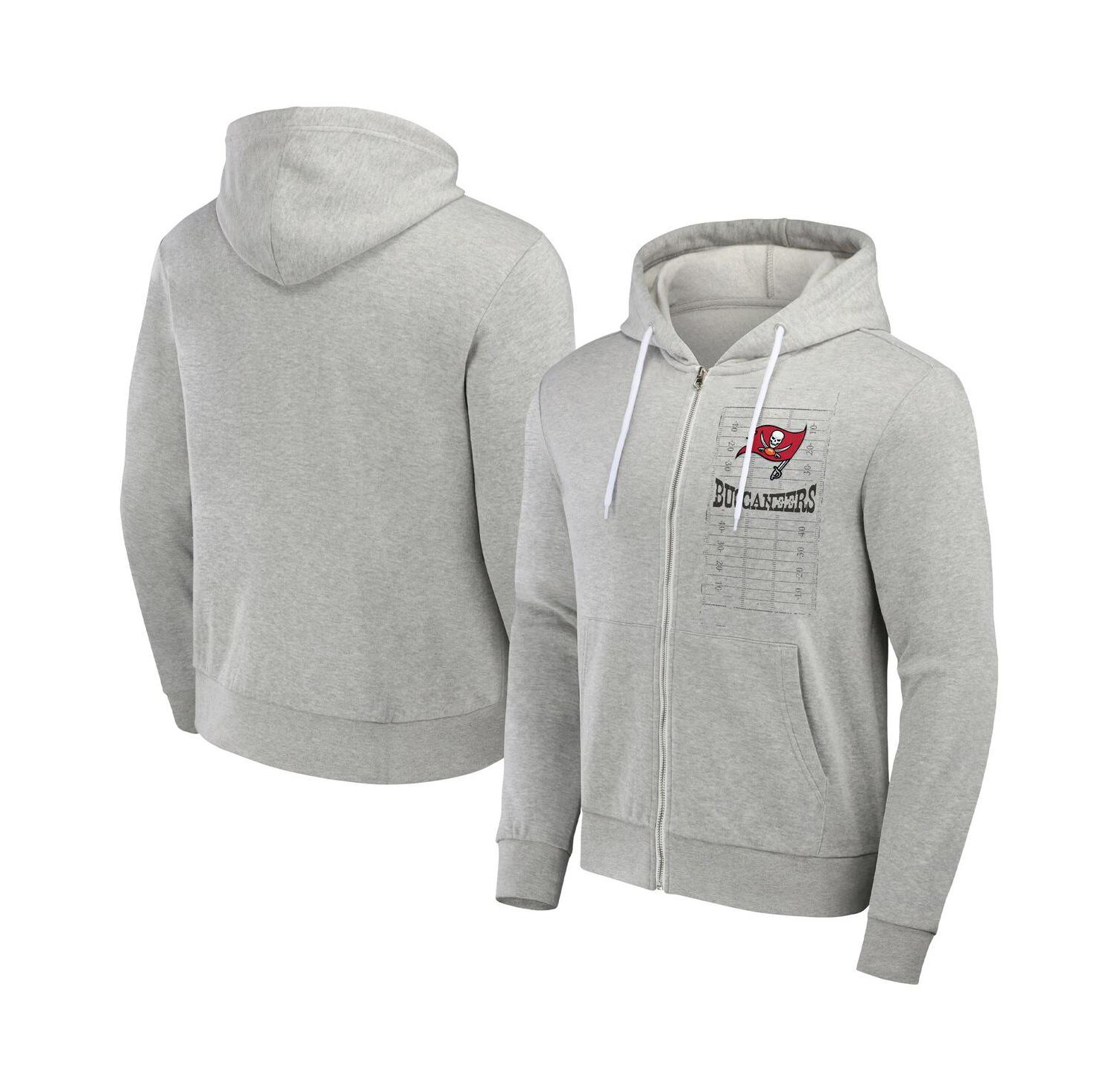NFL x Darius Rucker Collection by Men's Heather Gray Tampa Bay Buccaneers Domestic Full-Zip Hoodie