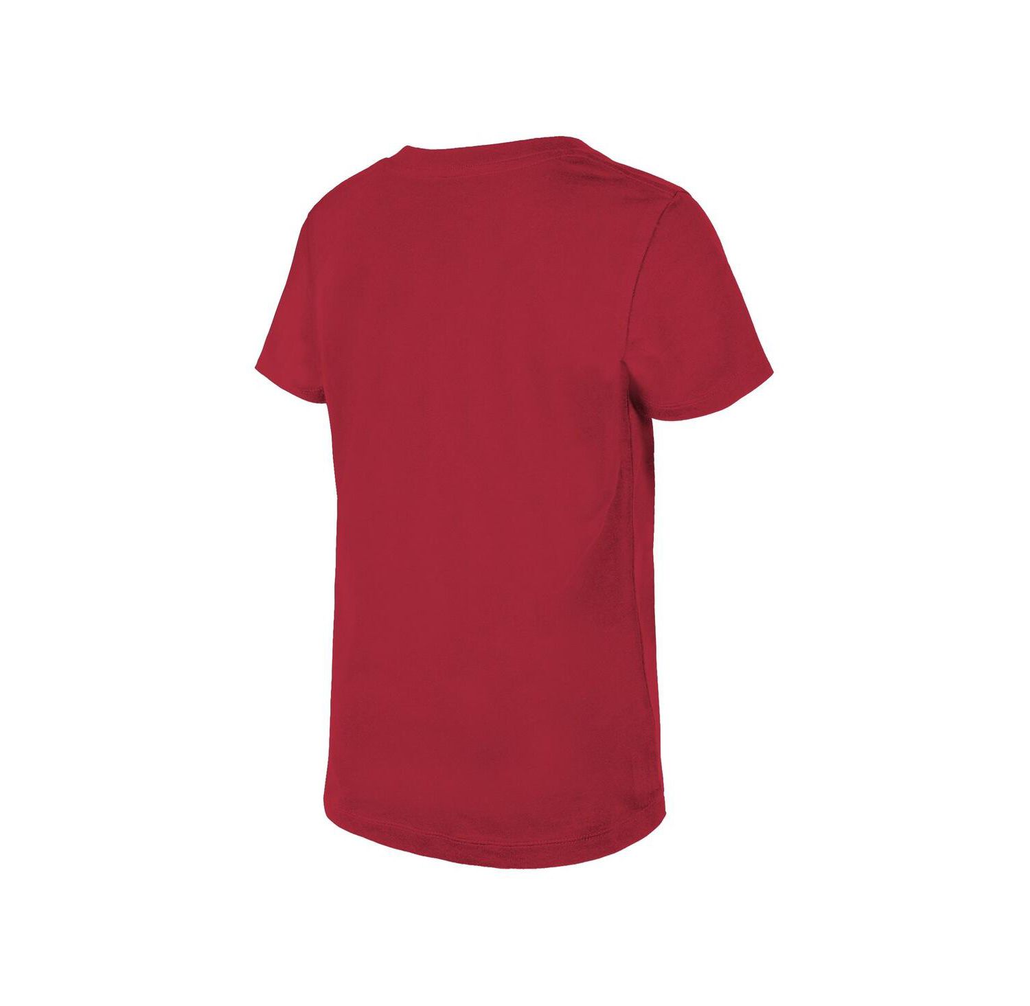 Big Girls Cardinal Arizona Cardinals Reverse Sequin V-Neck T-Shirt