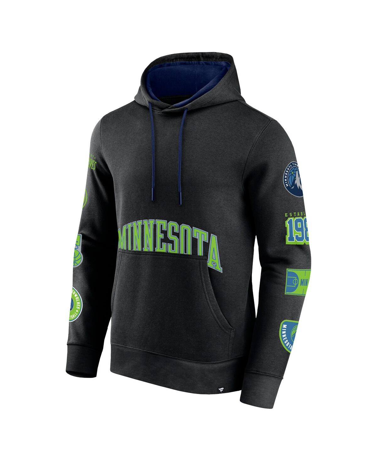 Fanatics Men'sMinnesota Timberwolves Home Court Pullover Hoodie - Black