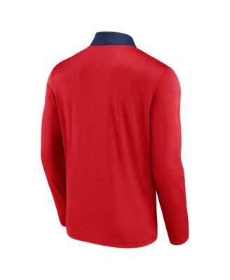 Men's Red Los Angeles Angels Unstoppable Quarter-Zip Top