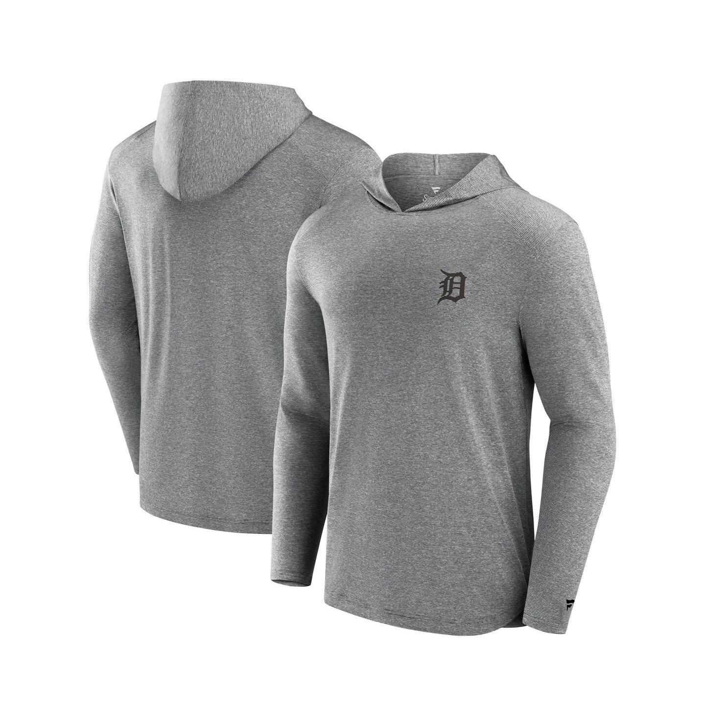 Мужское худи Fanatics Gray Detroit Tigers Front Office Tech Lightweight T-Shirt — фото 1