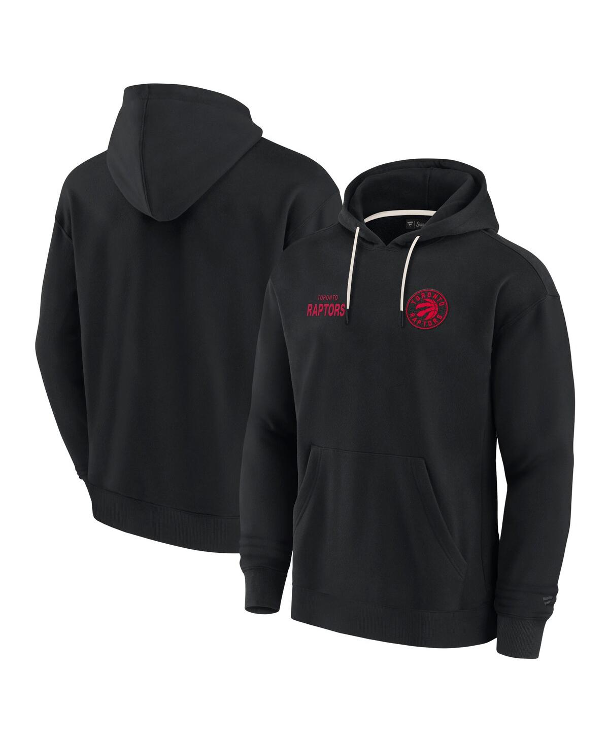 Shop Fanatics Men's And Women's Black Toronto Raptors Elements Super Soft Fleece Pullover Hoodie