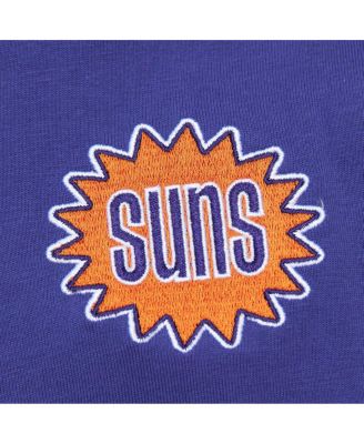 Men's Purple Phoenix Suns Hardwood Classics Team OG 2.0 Premium Vintage Logo T-Shirt