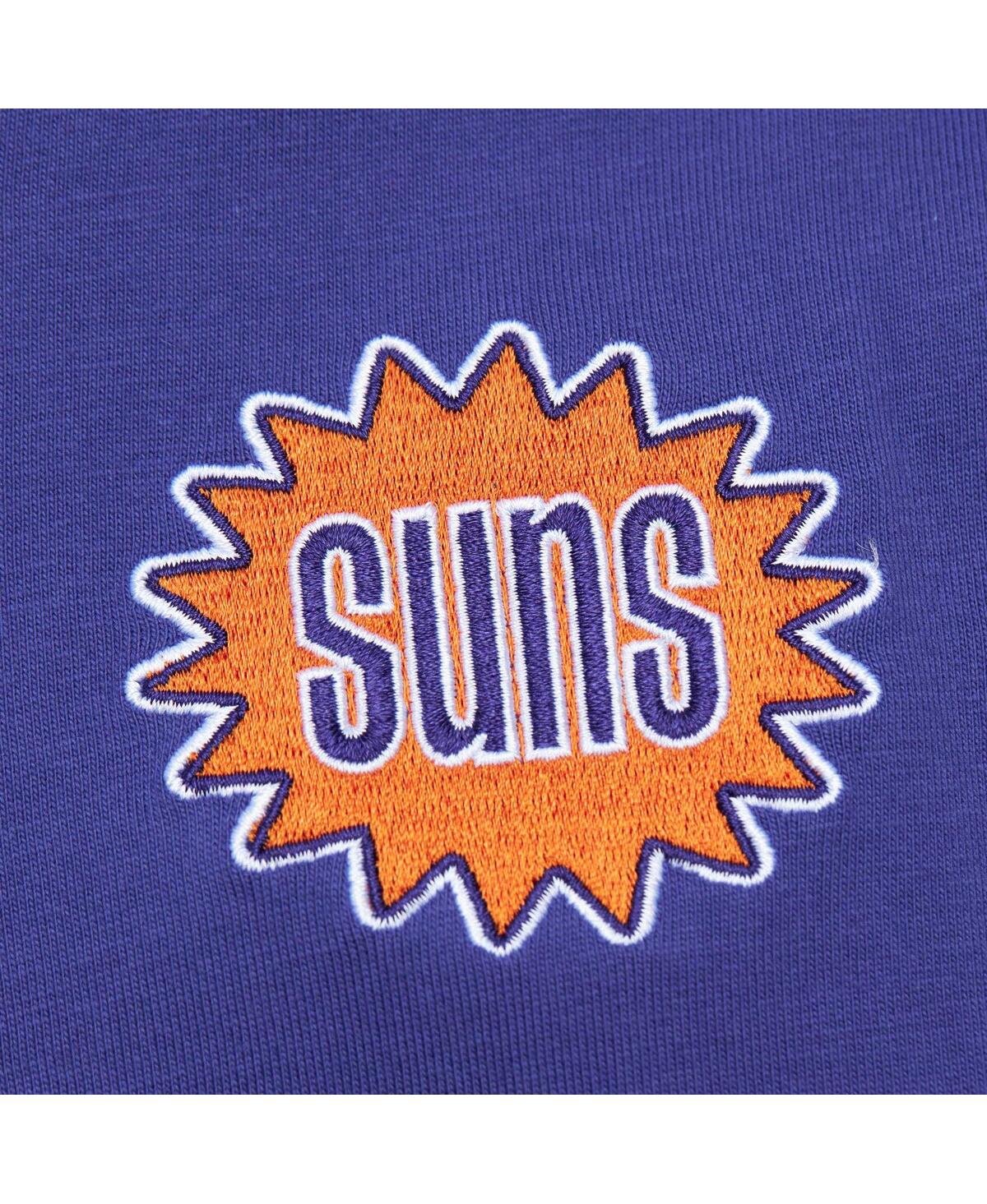 Mitchell & Ness Men's Purple Phoenix Suns Hardwood Classics Team Og 2.0 Premium Vintage Logo T-shirt