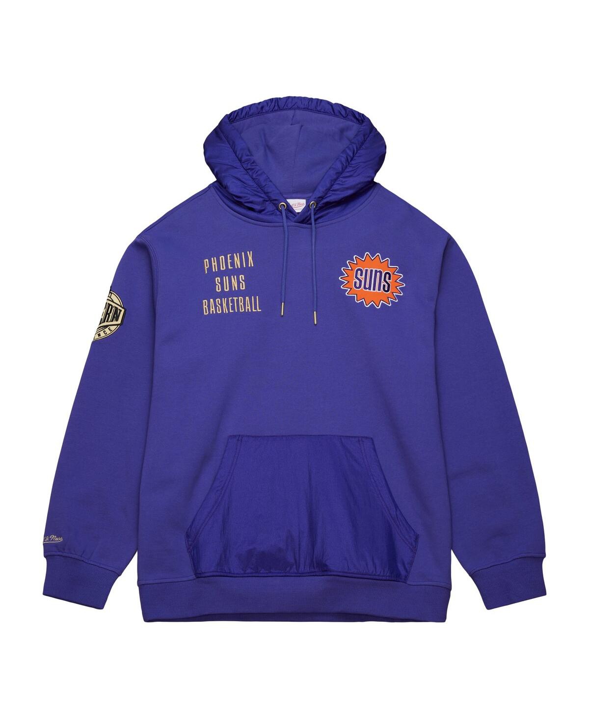 Mitchell & Ness Men's Purple Phoenix Suns Team Og 2.0 Vintage Logo Fleece Pullover Hoodie In Purple