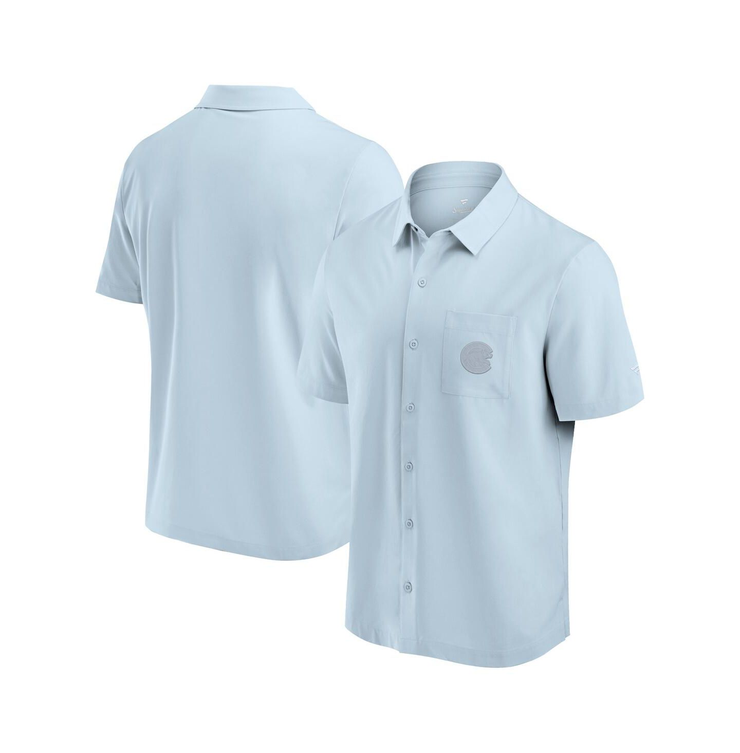 Мужская рубашка Fanatics Light Blue Chicago Cubs Front Office Button-Up — фото 1