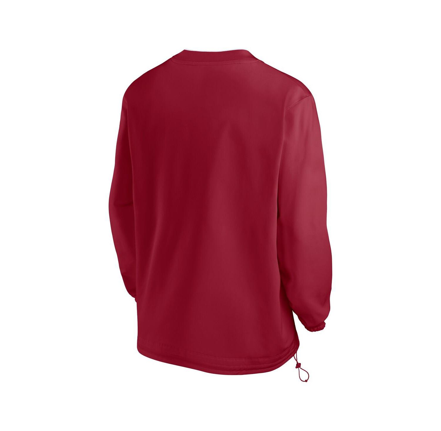 Men's Crimson Oklahoma Sooners 2024 Sideline Pullover Windshirt