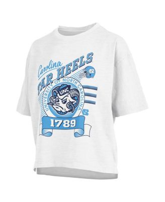 Women's White North Carolina Tar Heels Rock Roll Slub&nbsp;T-Shirt